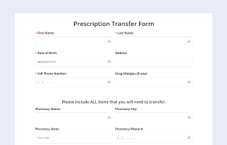 Prescription Transfer Form