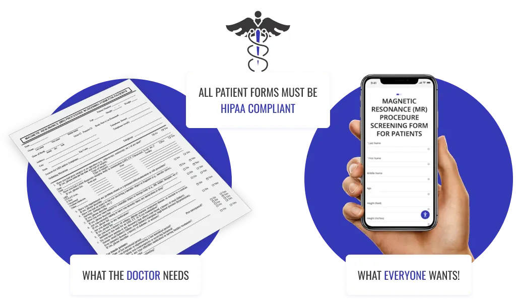 HIPAA-Compliant form solution for doctors and patients