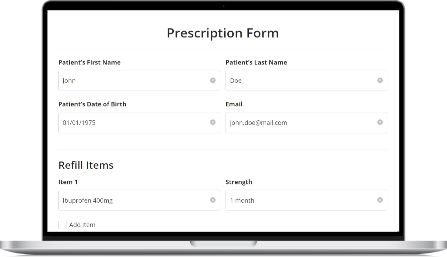 Online Prescription Form