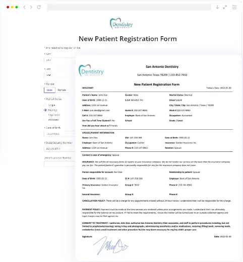 Hipaa compliant forms for patients