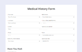 Medical History Form